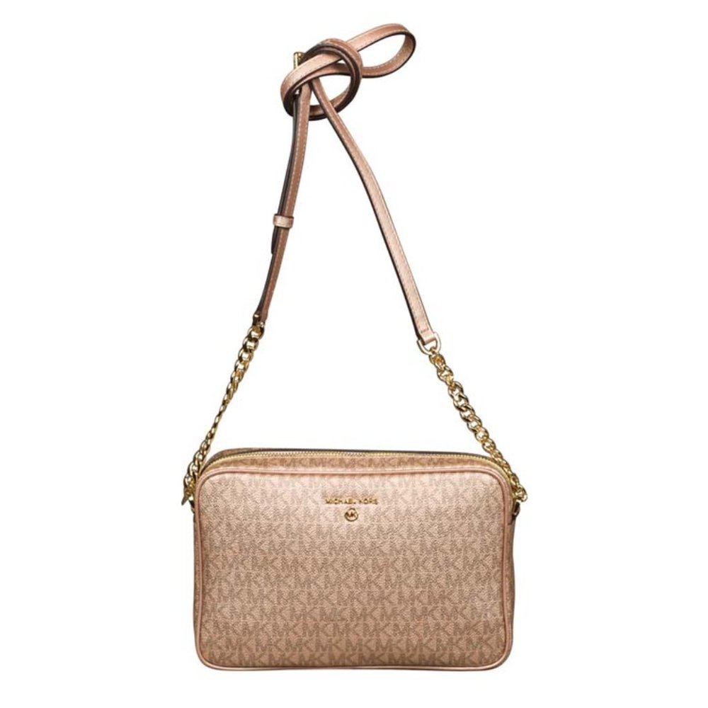 Michael Kors Large Charm EW Crossbody Bag in Rose Gold